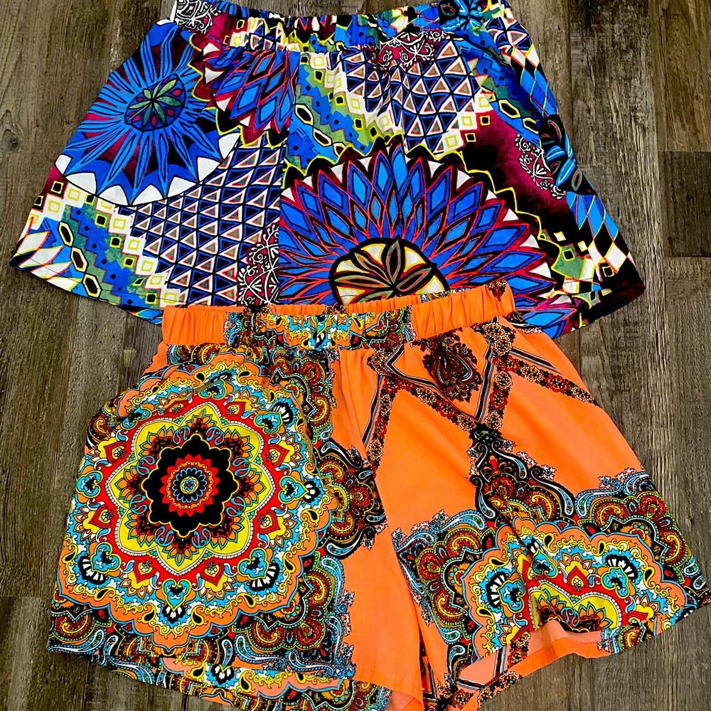 Two pairs of BOHO shorts